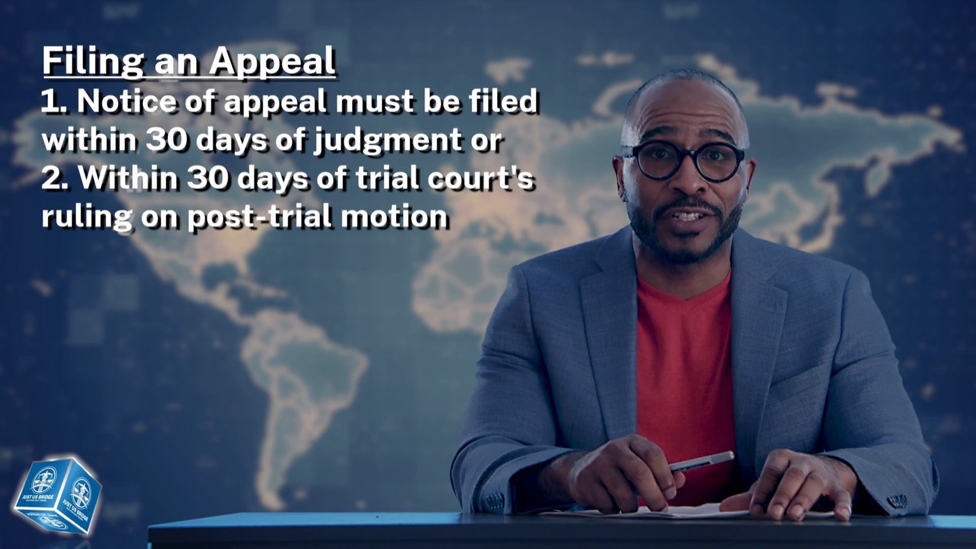 Filing an appeal segment, The Road to Recovery