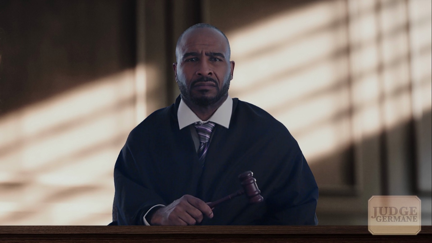 Judge Germaine, eviction trial skit