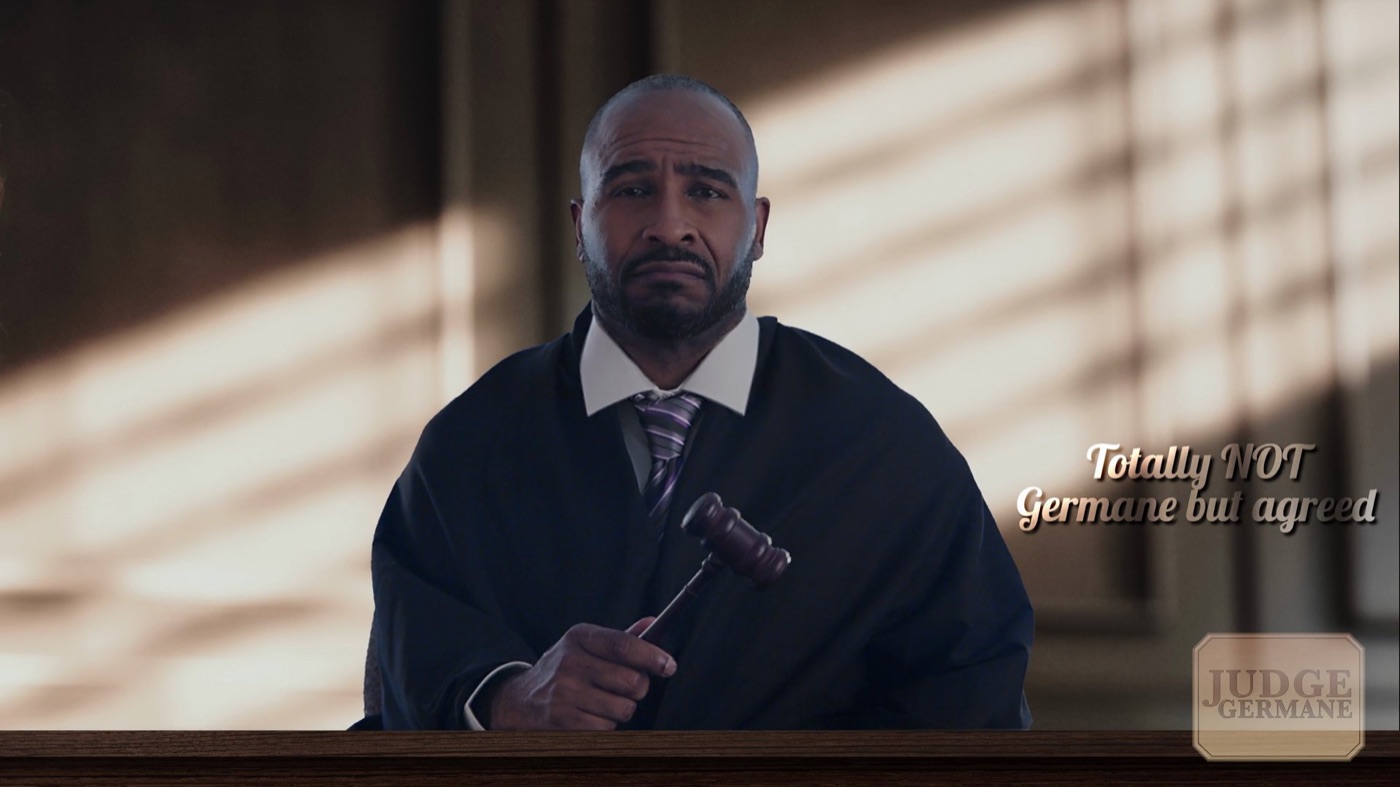 Judge Germaine courtroom skit